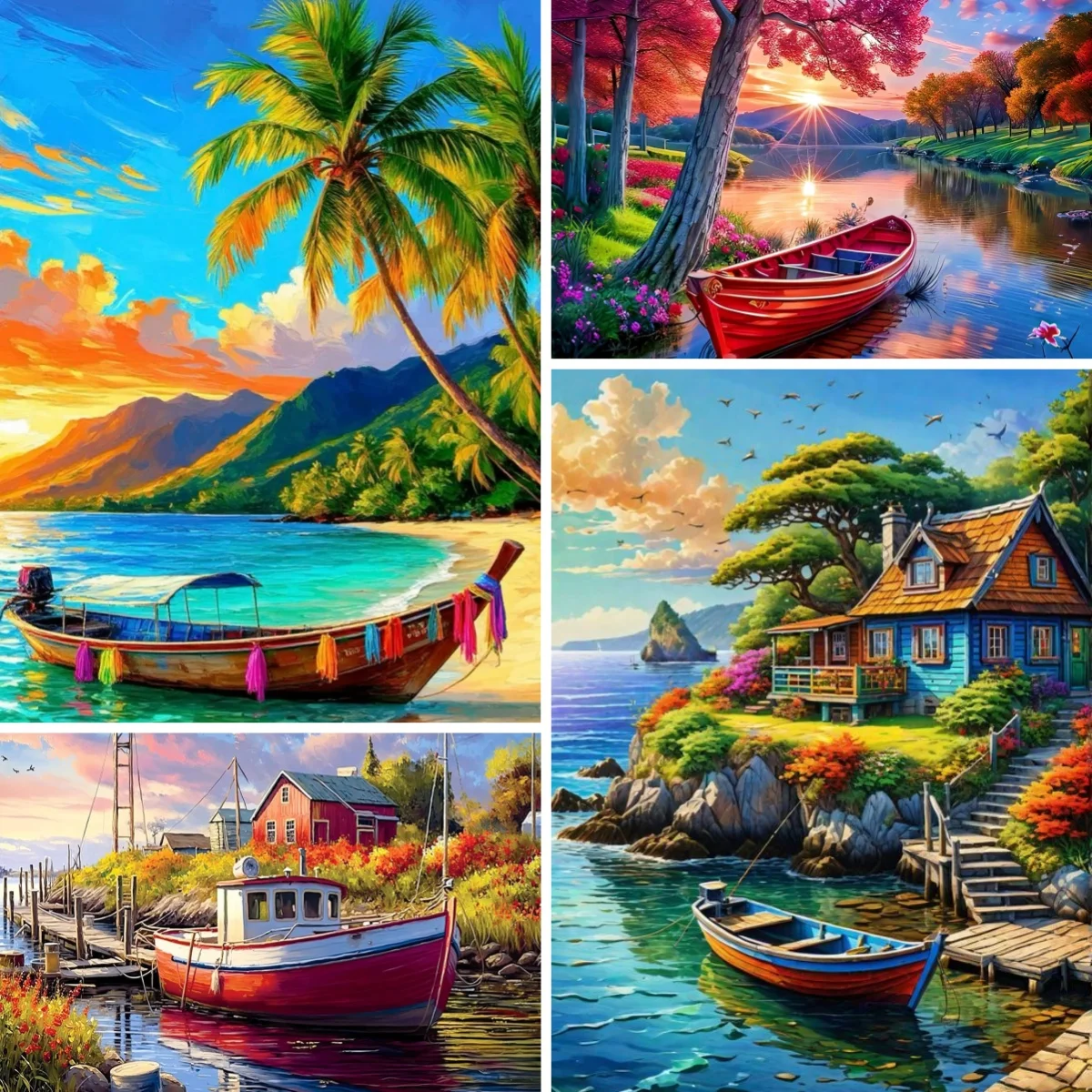 5D DIY Diamond Painting Kits Boat in A Lake Landscape Full Square Diamond Embroidery Mosaic Cross Stitch Kit Housewarming Gift
5D DIY Diamond Painting Kits Boat in A Lake Landscape Full Square Diamond Embroidery Mosaic Cross Stitch Kit Housewarming Gift