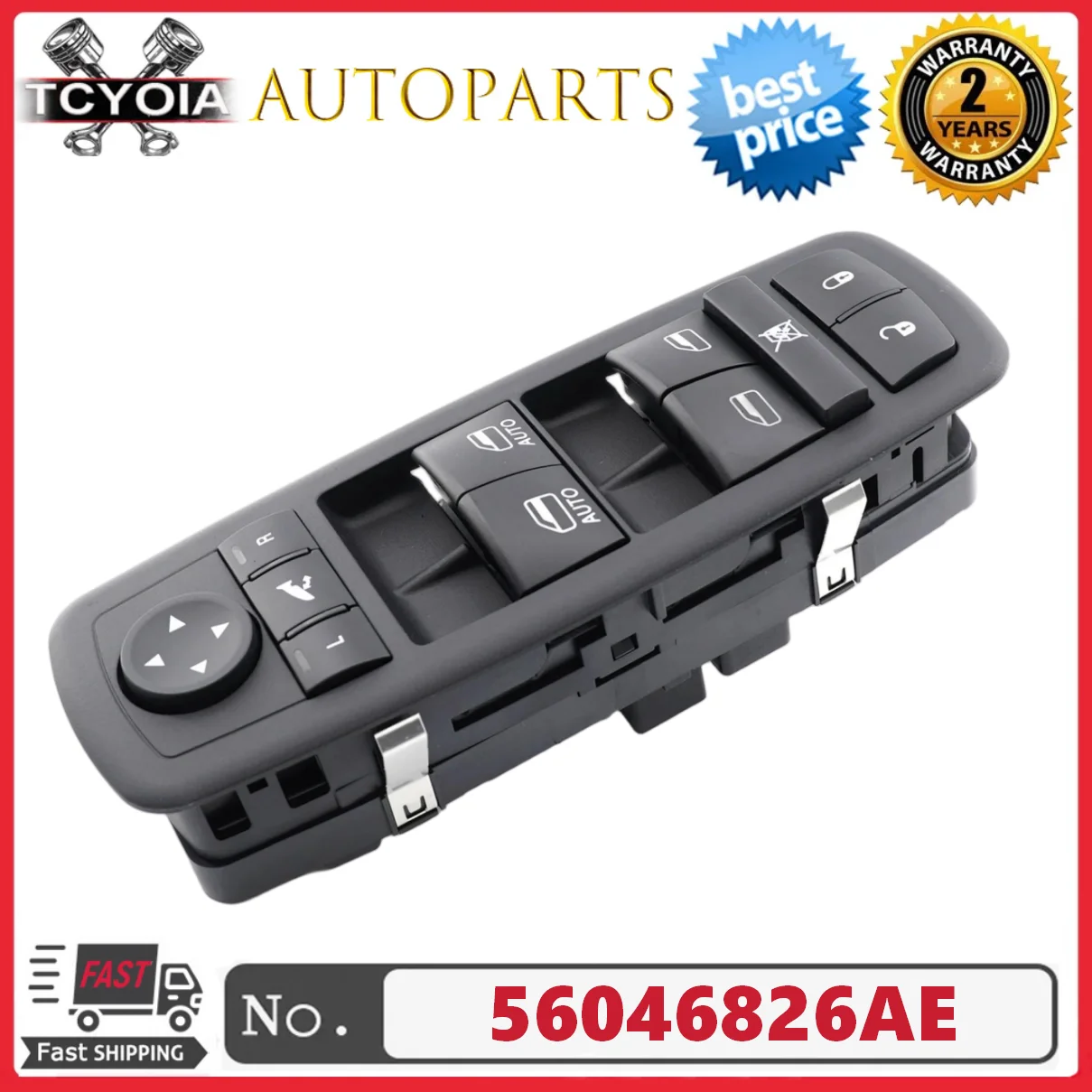 Power Window Control Switch 56046826AE 56046826AC 56046826AD For Dodge Journey 2011-2012 Ram 1500 2500 3500 2016-2018
Power Window Control Switch 56046826AE 56046826AC 56046826AD For Dodge Journey 2011-2012 Ram 1500 2500 3500 2016-2018