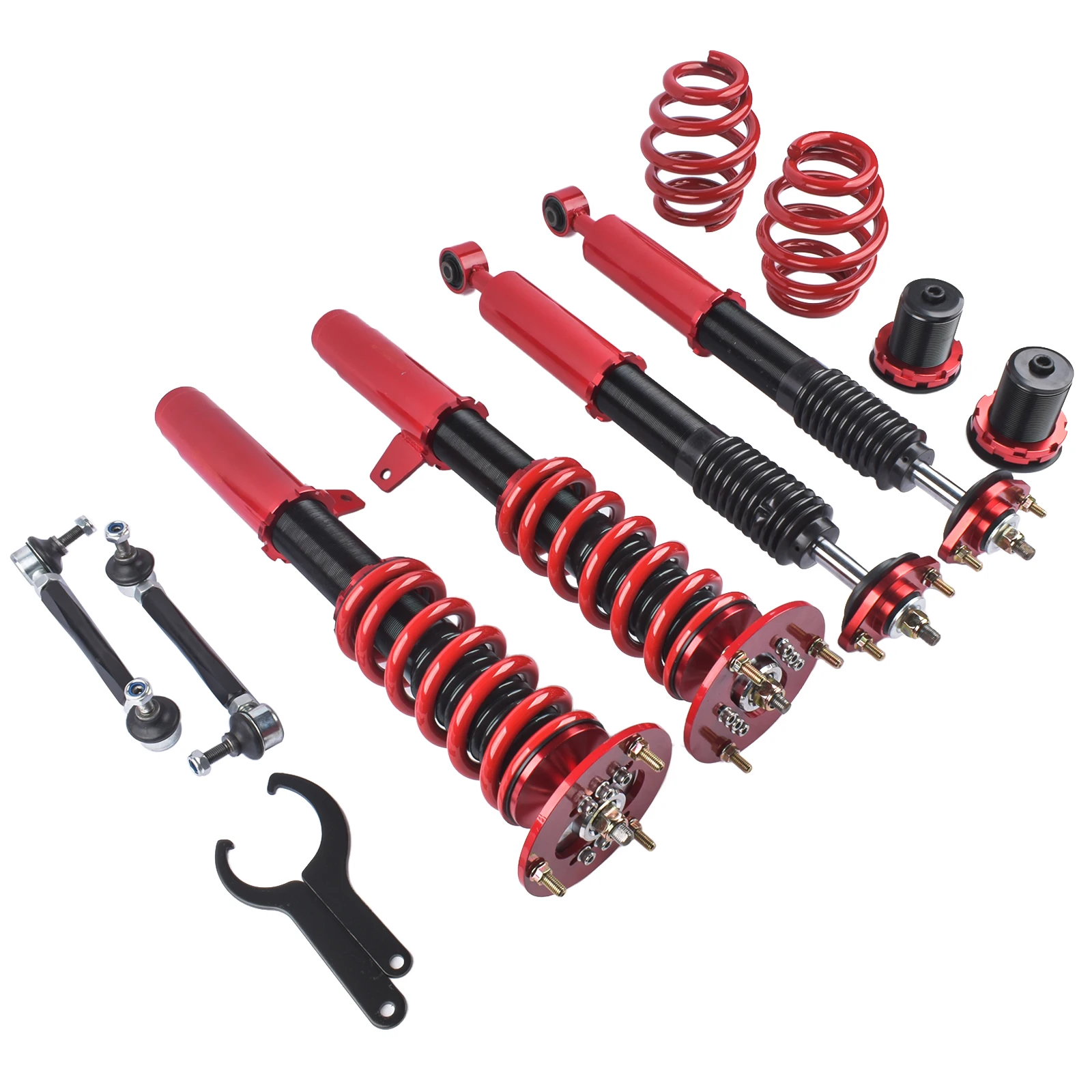 AP02 Coilover Suspension Kit Adj Height For 1999-2004 BMW E46 3-Series 320i 330i/330Ci/330xi 325ci 330d 328i
AP02 Coilover Suspension Kit Adj Height For 1999-2004 BMW E46 3-Series 320i 330i/330Ci/330xi 325ci 330d 328i