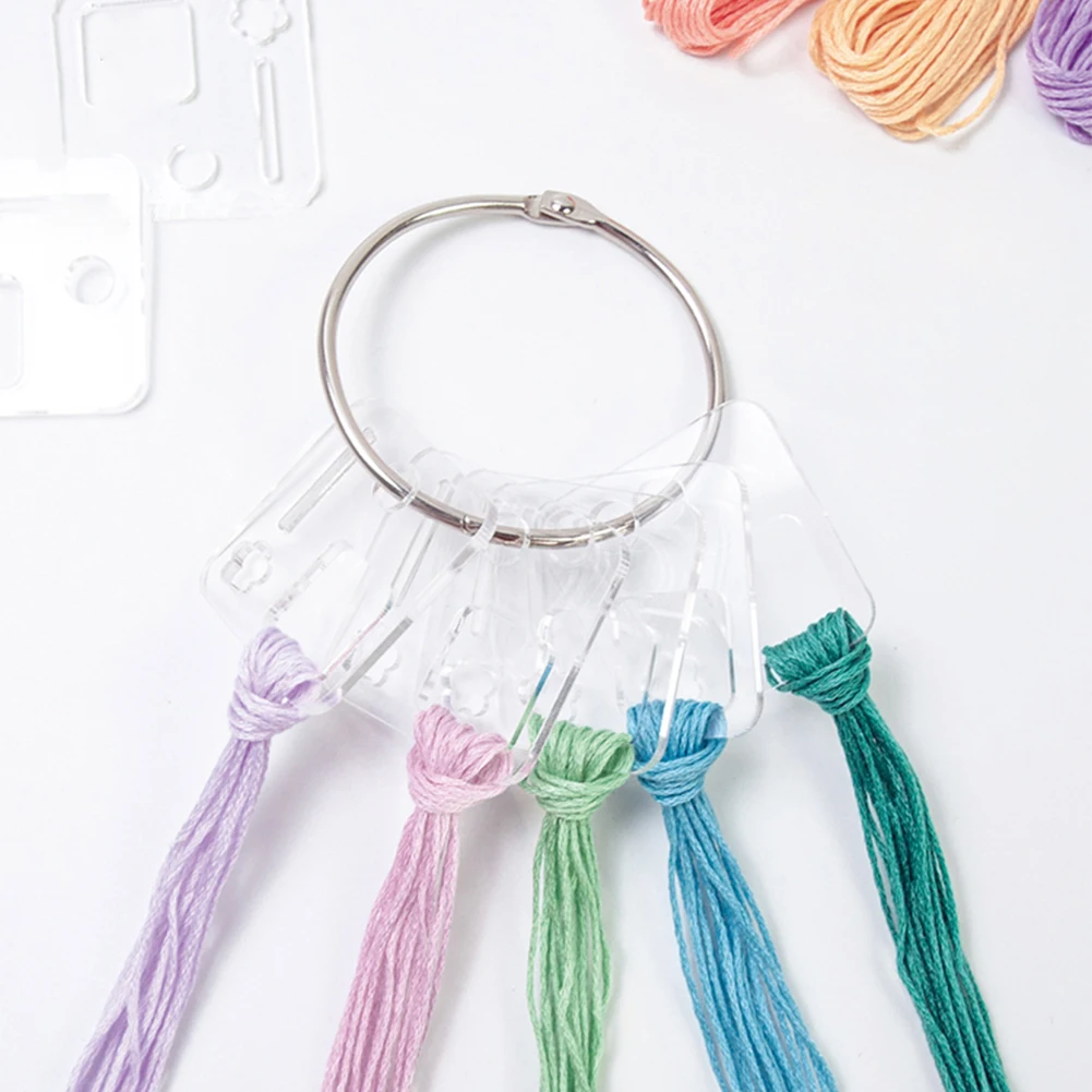 12/24/30Pcs Acrylic Embroidery Thread Organizer Tool Transparent Cross Stitch Threading Board with Ring Cross Stitch Accessories
12/24/30Pcs Acrylic Embroidery Thread Organizer Tool Transparent Cross Stitch Threading Board with Ring Cross Stitch Accessories