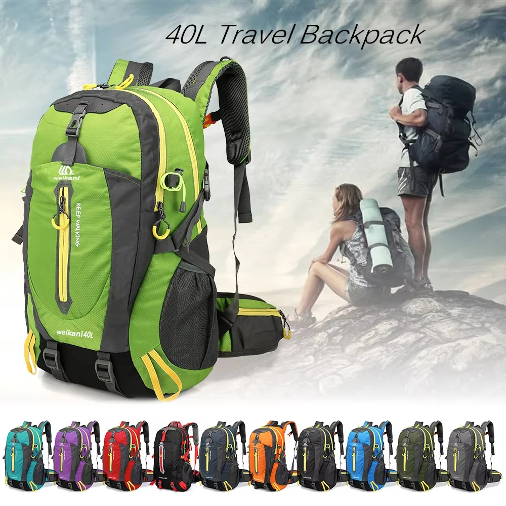 40L Travel Backpack Water Resistant Hiking Bag Multifunctional Large Capacity Climbing Back Bags Men Women Camping Tools Pack
40L Travel Backpack Water Resistant Hiking Bag Multifunctional Large Capacity Climbing Back Bags Men Women Camping Tools Pack
