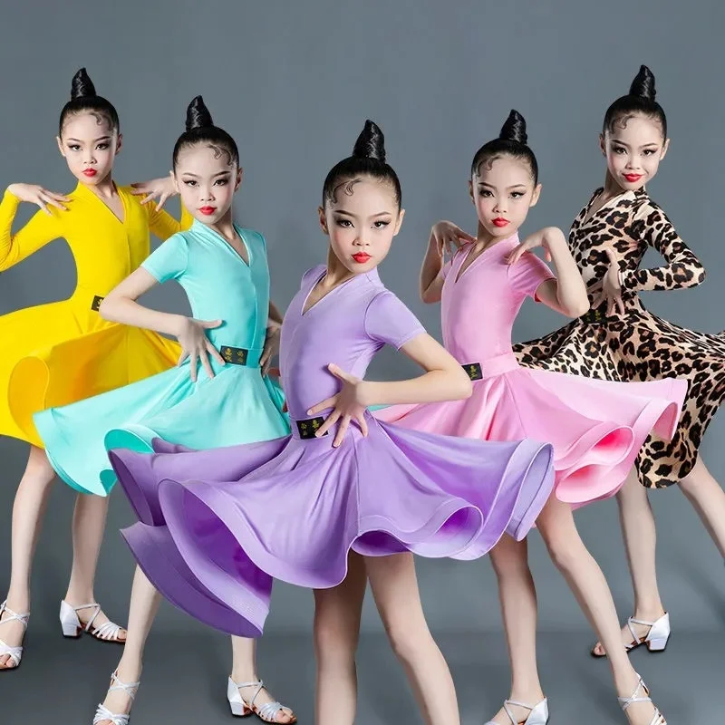 Leopard Girl Latin Dresses Dancing Ballroom Dance Dress Rumba Samba Children Samba Cha Cha Tango Skirt Standard Salsa
Leopard Girl Latin Dresses Dancing Ballroom Dance Dress Rumba Samba Children Samba Cha Cha Tango Skirt Standard Salsa