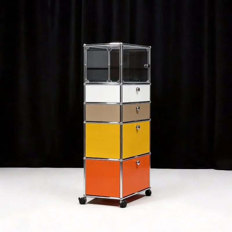 Vertical cabinet antique Bauhaus living room module color matching mobile multi-layer storage cabinet
Vertical cabinet antique Bauhaus living room module color matching mobile multi-layer storage cabinet
