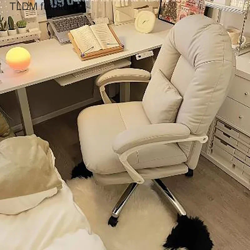 Modern White Office Chair Comfortable Luxury Relax Nordic Gaming Chair Ergonomic Comfy Computerstol Og Skrivebord Furniture
Modern White Office Chair Comfortable Luxury Relax Nordic Gaming Chair Ergonomic Comfy Computerstol Og Skrivebord Furniture