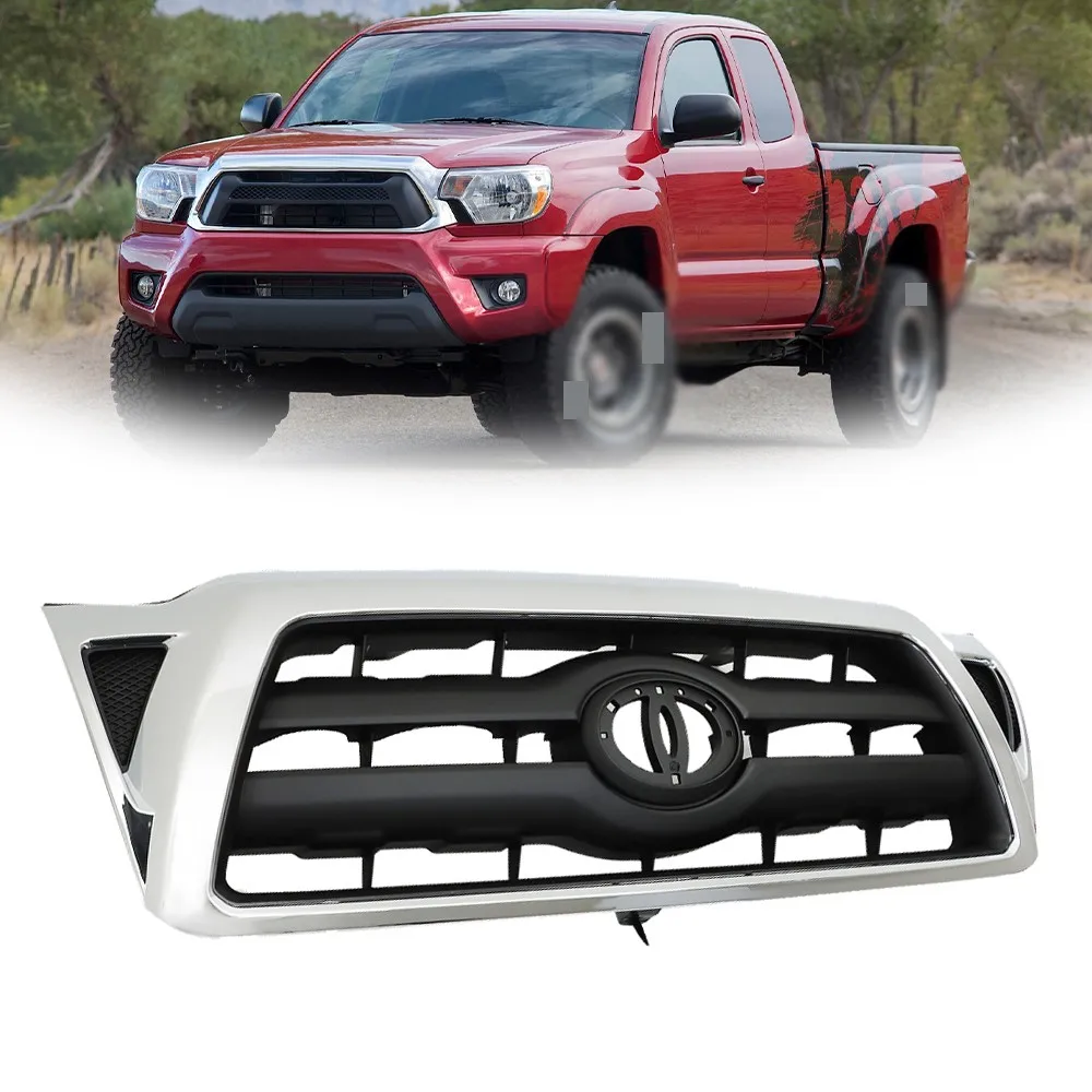 For Toyota Tacoma 2005-10 11 Front Grille Chrome Shell With Black Grill Plastic
For Toyota Tacoma 2005-10 11 Front Grille Chrome Shell With Black Grill Plastic