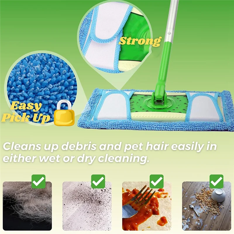 BMBY-для Swiffer Swiffer, совместимая с шваброй, 4 шт., 12,5 дюймов, накладка для швабры из микрофибры, многоразовая насадка для влажной/сухой чистки для твердого пола
BMBY-для Swiffer Swiffer, совместимая с шваброй, 4 шт., 12,5 дюймов, накладка для швабры из микрофибры, многоразовая насадка для влажной/сухой чистки для твердого пола