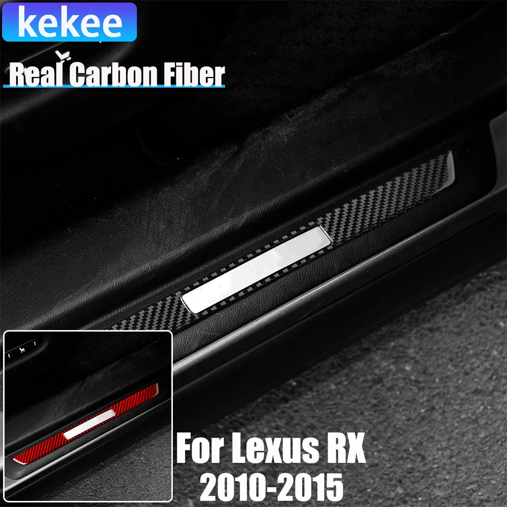 Real Carbon Fiber Car Accessories Door Sills Thresholds Cover Soft Sticker For Lexus RX350 RX450h 2010 2011 2012 2013 2014 2015
Real Carbon Fiber Car Accessories Door Sills Thresholds Cover Soft Sticker For Lexus RX350 RX450h 2010 2011 2012 2013 2014 2015