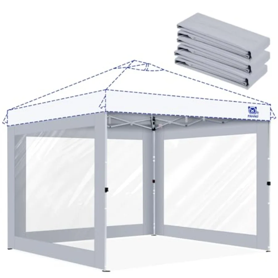 3Pcs Clear Canopy Sidewalls for 10x10 Pop Up Tent, Transparent Window Curtain Cloth, 8 Mil PVC Enclosure Fabric with Zipper, No
3Pcs Clear Canopy Sidewalls for 10x10 Pop Up Tent, Transparent Window Curtain Cloth, 8 Mil PVC Enclosure Fabric with Zipper, No
