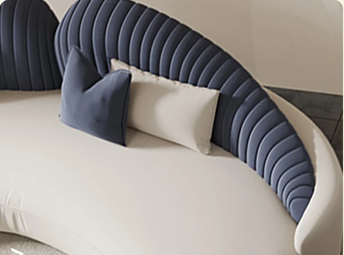 #Modern Curved Fabric Sofa
#Modern Curved Fabric Sofa