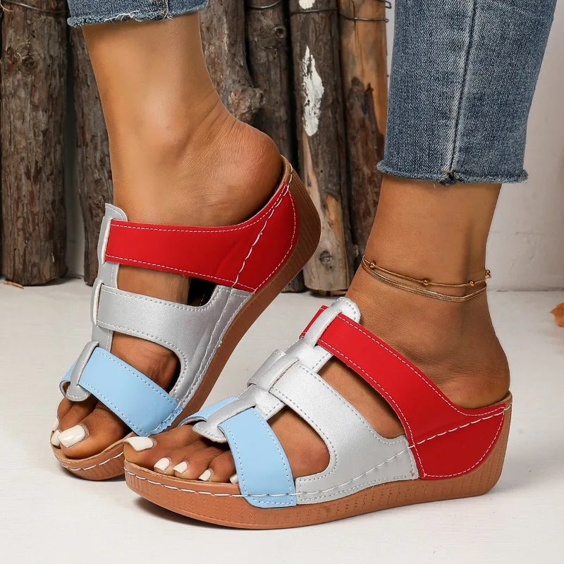 Ladies Shoes 2025 Wedge Women's Sandals Casual Roman Sandals Female Mixed Colors Open Toe Shoes Women Summer Platform Sandalias
Ladies Shoes 2025 Wedge Women's Sandals Casual Roman Sandals Female Mixed Colors Open Toe Shoes Women Summer Platform Sandalias