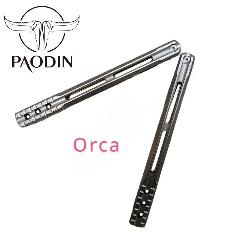 TheOne Orca Channel Titanium Handle D2 Blade
TheOne Orca Channel Titanium Handle D2 Blade