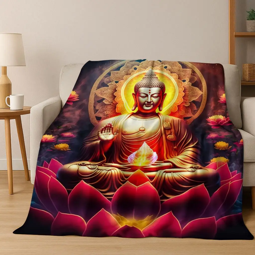 Faith Solemn Buddha Sakyamuni Flower Flannel Blanket,Cozy Soft Throw Blanket for Home Bedroom Bed Sofa Picnic Cover Gift Kids
Faith Solemn Buddha Sakyamuni Flower Flannel Blanket,Cozy Soft Throw Blanket for Home Bedroom Bed Sofa Picnic Cover Gift Kids