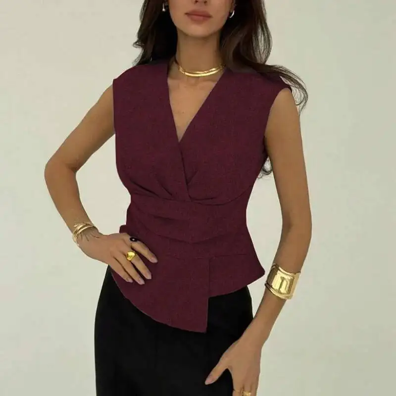 2026 Solid Color Small Vest For Women, Elegant Sleeveless Waist-Cinching Pullover Top For Women
2026 Solid Color Small Vest For Women, Elegant Sleeveless Waist-Cinching Pullover Top For Women
