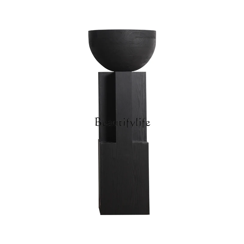 Carbonized wood flower bowl floor ornament B & B hotel exhibition hall high-end decorative flower ware
Carbonized wood flower bowl floor ornament B & B hotel exhibition hall high-end decorative flower ware
