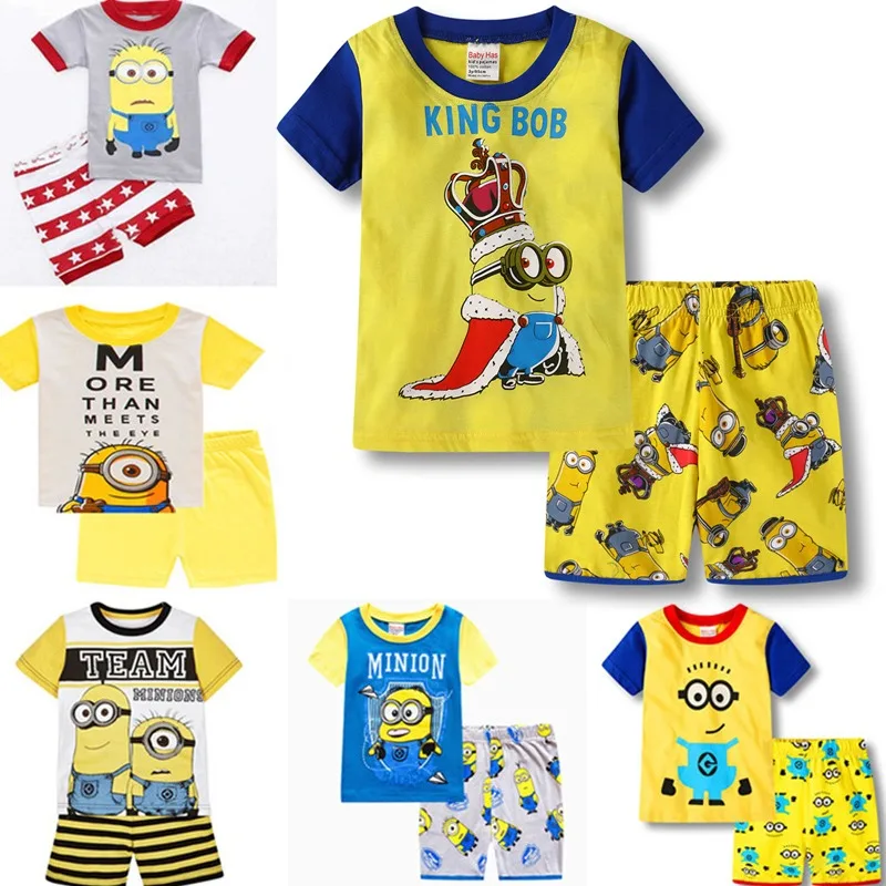 Minions New Summer Cartoon Cotton Short Sleeve and Shorts Set Unisex Outfit for Boys and Girls Kids Casual Home Daily Wear
Minions New Summer Cartoon Cotton Short Sleeve and Shorts Set Unisex Outfit for Boys and Girls Kids Casual Home Daily Wear