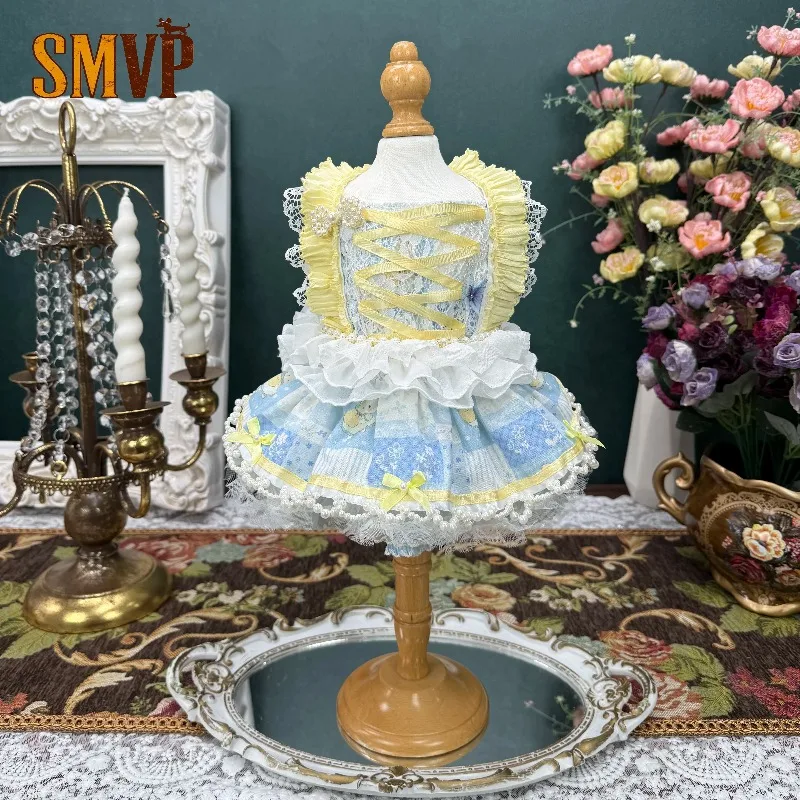 Оригинальный дизайн, ретро-платье в стиле Sweet Lolita, гусино-желтое, для принцесс, изысканное, в стиле Dream Style, для кошек и маленьких собак
Оригинальный дизайн, ретро-платье в стиле Sweet Lolita, гусино-желтое, для принцесс, изысканное, в стиле Dream Style, для кошек и маленьких собак