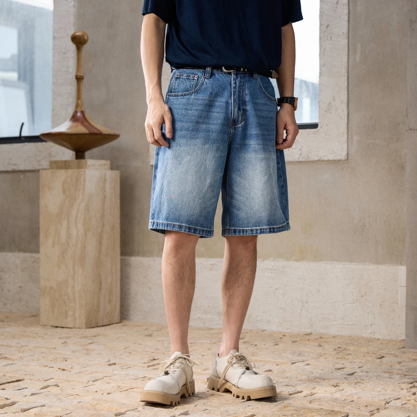 Men Clanfit Fashion Vintage Washed Cotton Denim Loose Casual Wide Leg Shorts Jeans Man Streetwear Straight Short Jeans Pants
Men Clanfit Fashion Vintage Washed Cotton Denim Loose Casual Wide Leg Shorts Jeans Man Streetwear Straight Short Jeans Pants