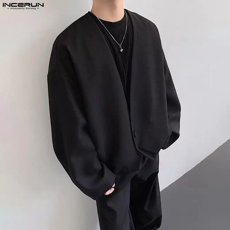 INCERUN мужские куртки однотонные с длинным рукавом с открытой строчкой повседневные мужские тонкие пальто свободная уличная одежда модный кардиган верхняя одежда для мужчин
INCERUN мужские куртки однотонные с длинным рукавом с открытой строчкой повседневные мужские тонкие пальто свободная уличная одежда модный кардиган верхняя одежда для мужчин