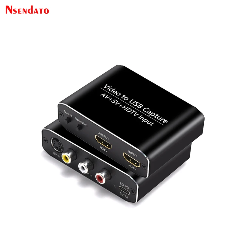 USB Video Capture RCA S-video AV HDMI To USB3.0 Audio Video Capture Recorder For Live Streaming Hi8 DVD VHS Player PS3 PS4 PC
USB Video Capture RCA S-video AV HDMI To USB3.0 Audio Video Capture Recorder For Live Streaming Hi8 DVD VHS Player PS3 PS4 PC