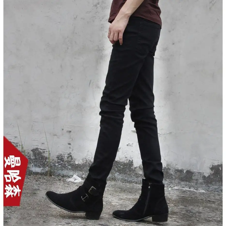 Black Elastic Teenage Boys Jeans Korean Style Slim Fit Long Pants Casual Cotton mid Waist Zipper Neutral Gender Daily Wear
Black Elastic Teenage Boys Jeans Korean Style Slim Fit Long Pants Casual Cotton mid Waist Zipper Neutral Gender Daily Wear