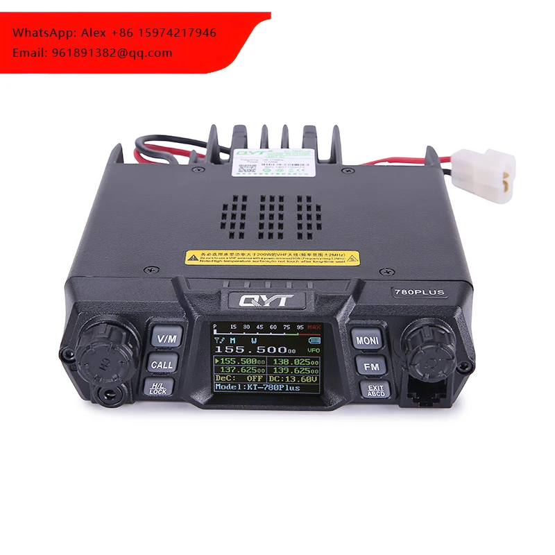 100W VHF Single Band Quad Standby Color Screen QYT KT-780Plus Walkie Talkie
100W VHF Single Band Quad Standby Color Screen QYT KT-780Plus Walkie Talkie