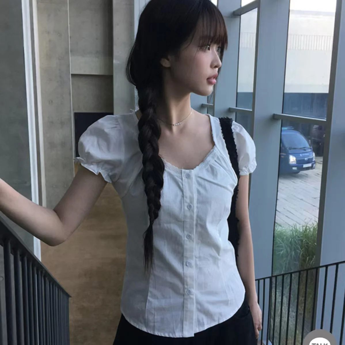 Slim Fit Short Sleeve Shirt Women's Korean Style Sweet Small Size Summer Shirt Fashionable Casual Top for Petite Ladies
Slim Fit Short Sleeve Shirt Women's Korean Style Sweet Small Size Summer Shirt Fashionable Casual Top for Petite Ladies