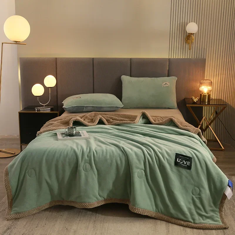 100/150/200CM New Winter Thick Three-Layer Flannel Warm Blanket Suitable Sofas Living Room Double-Sided Flannel Sleeping Blanket
100/150/200CM New Winter Thick Three-Layer Flannel Warm Blanket Suitable Sofas Living Room Double-Sided Flannel Sleeping Blanket