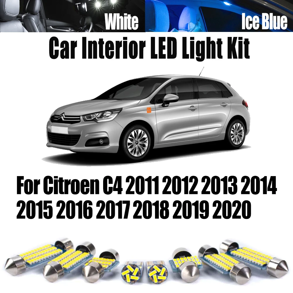 17Pcs Canbus Car Accessories For Citroen C4 2011 2012 2013 2014 2015 2016 2017 2018 2019 2020 LED Interior Ceiling Map Light Kit
17Pcs Canbus Car Accessories For Citroen C4 2011 2012 2013 2014 2015 2016 2017 2018 2019 2020 LED Interior Ceiling Map Light Kit