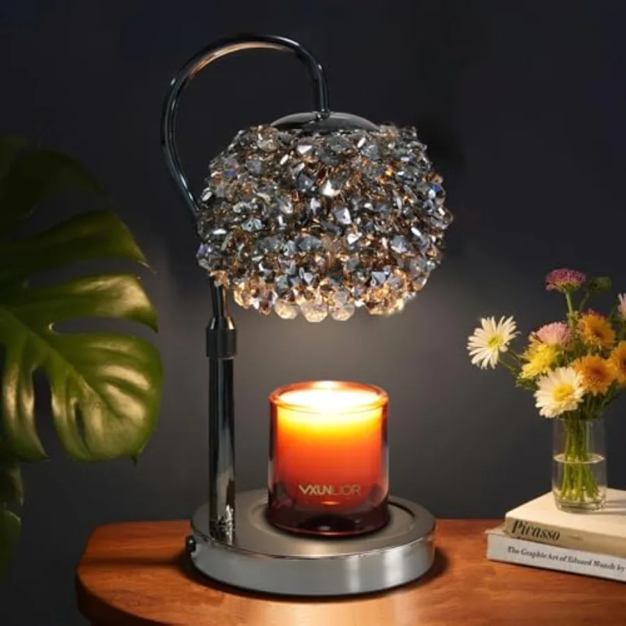 Luxury Candle Warmer Lamp with Timer and Dimmable Brightness, Crystal Gemstone Shade and Premium Base - Adjustable Wax Melt War
Luxury Candle Warmer Lamp with Timer and Dimmable Brightness, Crystal Gemstone Shade and Premium Base - Adjustable Wax Melt War