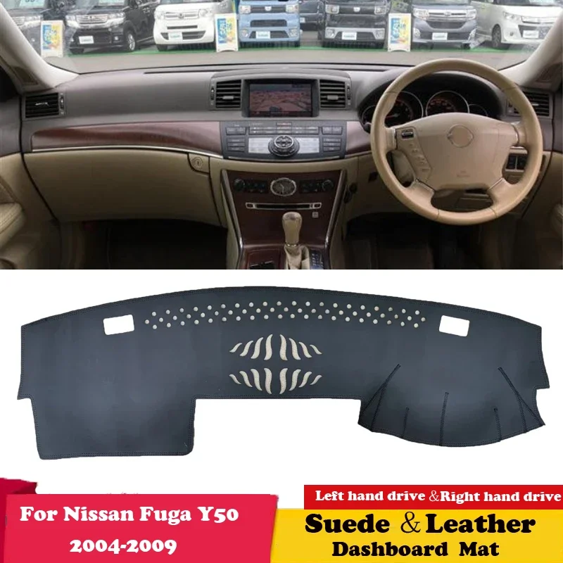For Nissan Fuga Y50 Infiniti M35 M45 2004-2009 Leather Dashmat Dashboard Cover Pad Dash Mat Carpet CarStyling Accessories Suede
For Nissan Fuga Y50 Infiniti M35 M45 2004-2009 Leather Dashmat Dashboard Cover Pad Dash Mat Carpet CarStyling Accessories Suede