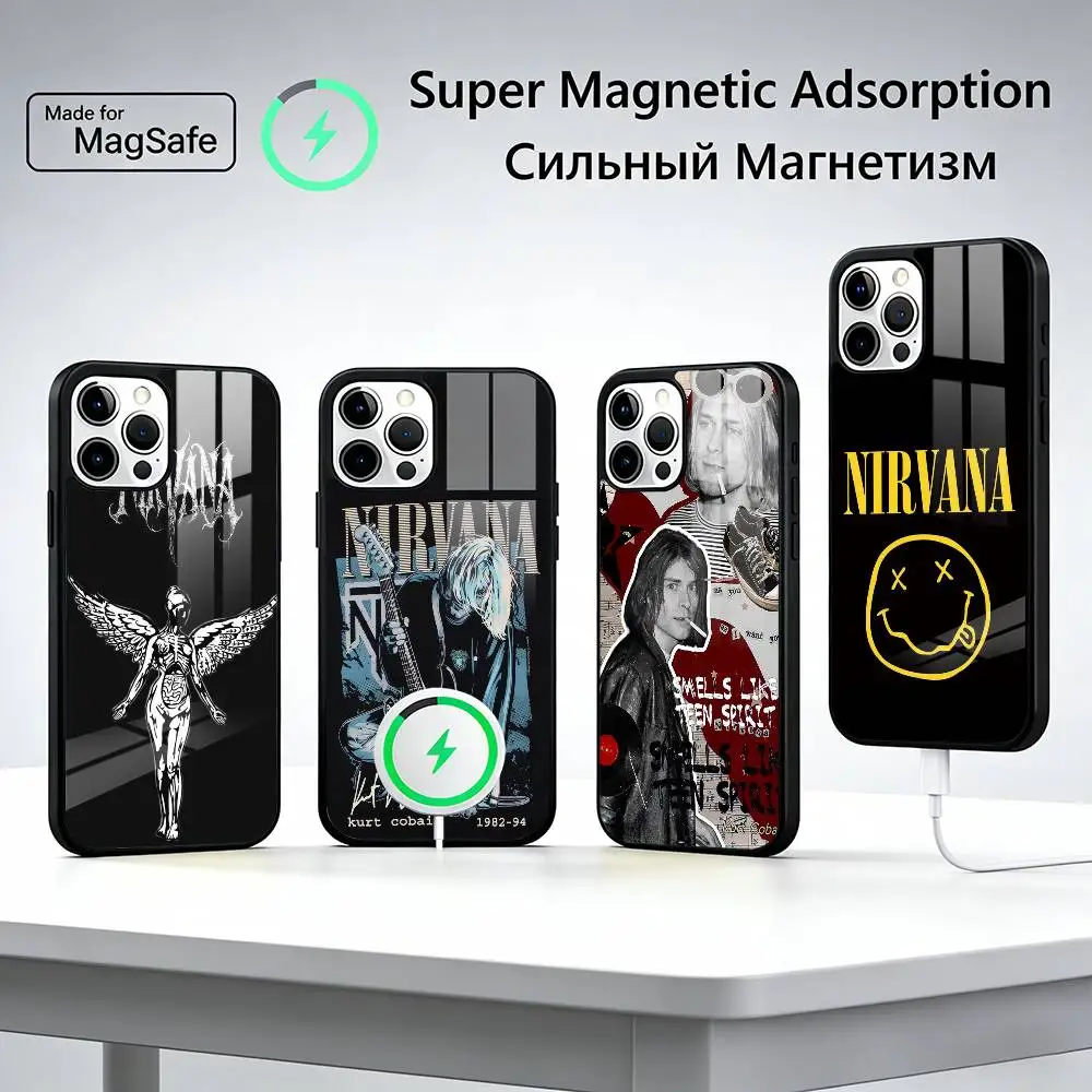 N-Nirvana Rock Band Luxury For Magsafe Phone Case for iPhone 17 16 15 14 13 12 11 Series Wireless Charging
N-Nirvana Rock Band Luxury For Magsafe Phone Case for iPhone 17 16 15 14 13 12 11 Series Wireless Charging