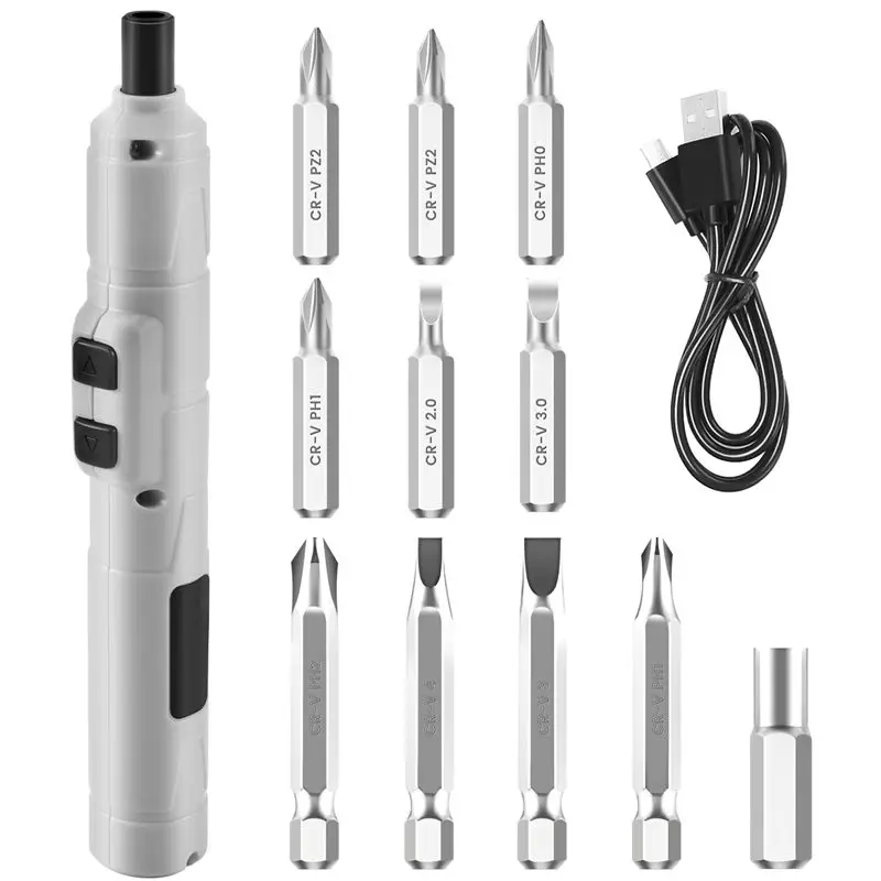 ABLG Electric Screwdriver 3.6V Small Cordless Screwdriver, USB Fast Charge Screwdriver Kit, Pen-Sized Mini Screwdriver