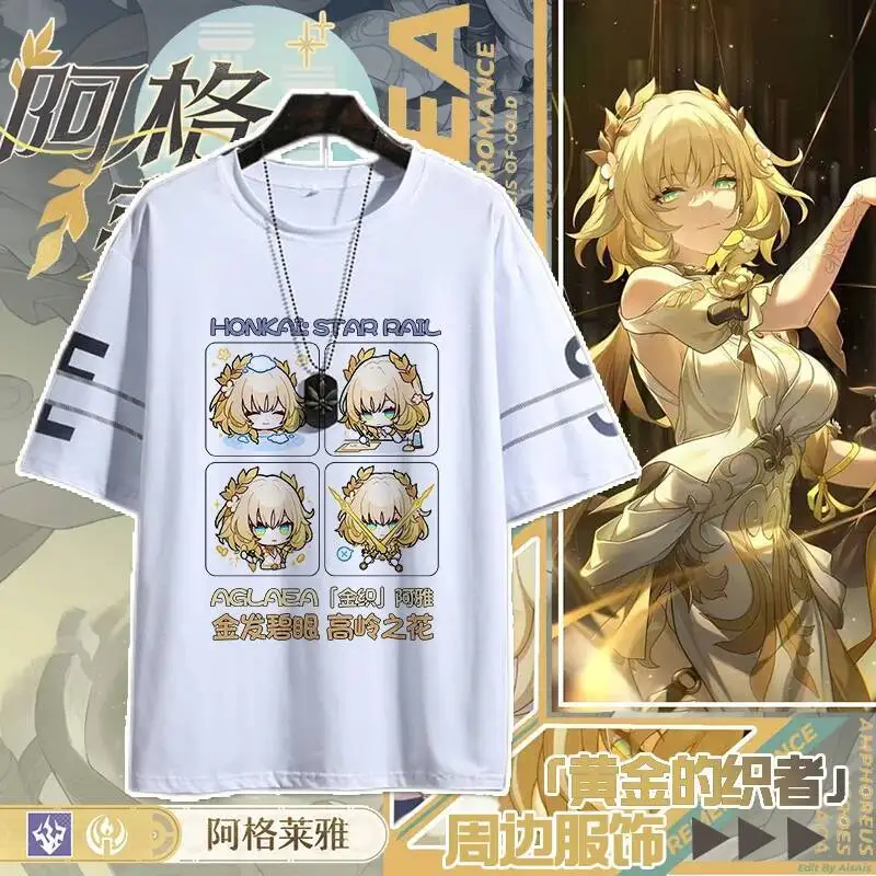 Anime Game Unisex Honkai: Star Rail Cos Aglaea 2025 Pure Polyester Fiber Spandex Cartoon Printed Short-Sleeved Top T-Shirt Gift
Anime Game Unisex Honkai: Star Rail Cos Aglaea 2025 Pure Polyester Fiber Spandex Cartoon Printed Short-Sleeved Top T-Shirt Gift
