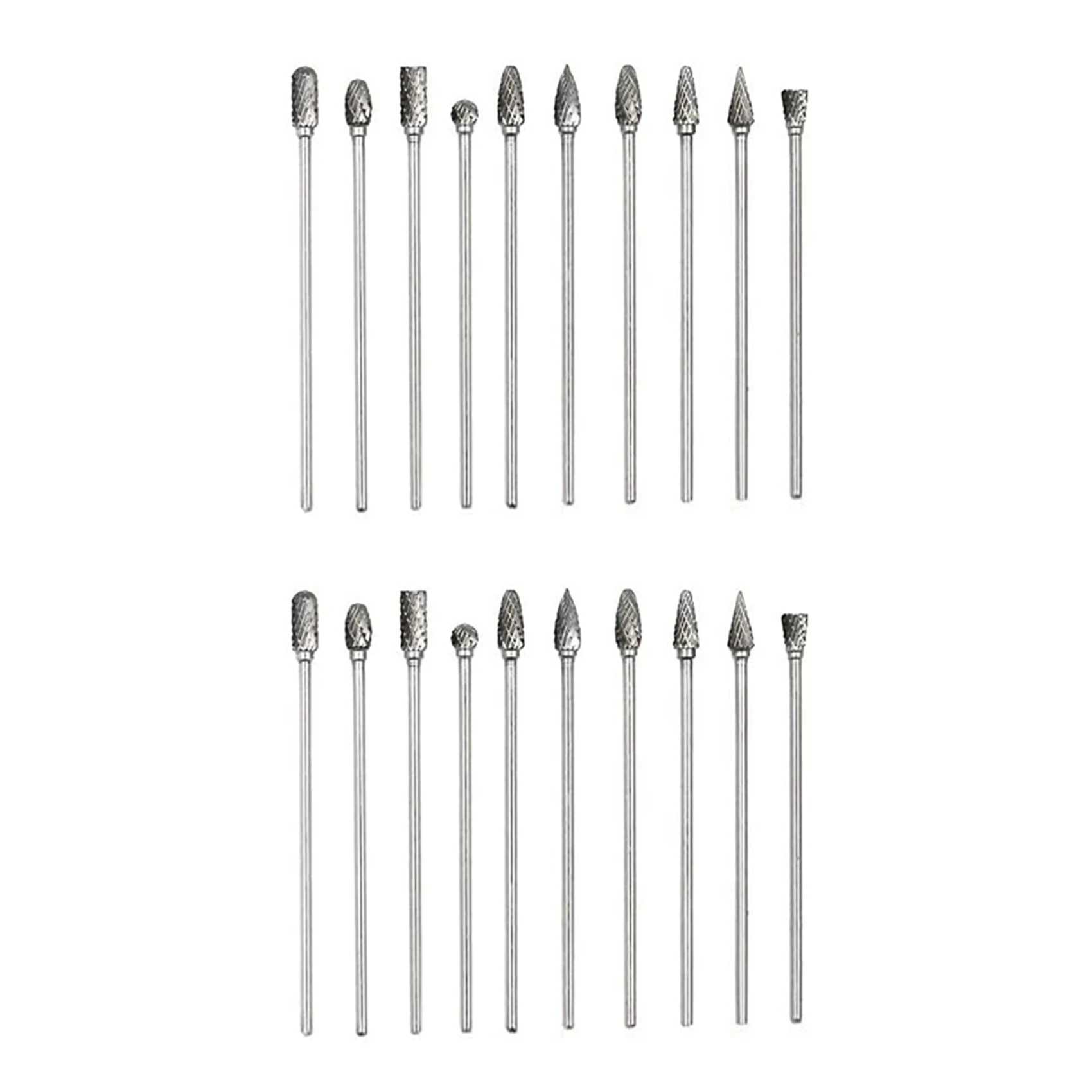 YWDZ-20Pc 4 Inch Long Double Cut Solid Carbide Rotary Burrs Set 1/8 Inch(3Mm) Shank Twist Drill Bit For Rotary Tools
YWDZ-20Pc 4 Inch Long Double Cut Solid Carbide Rotary Burrs Set 1/8 Inch(3Mm) Shank Twist Drill Bit For Rotary Tools