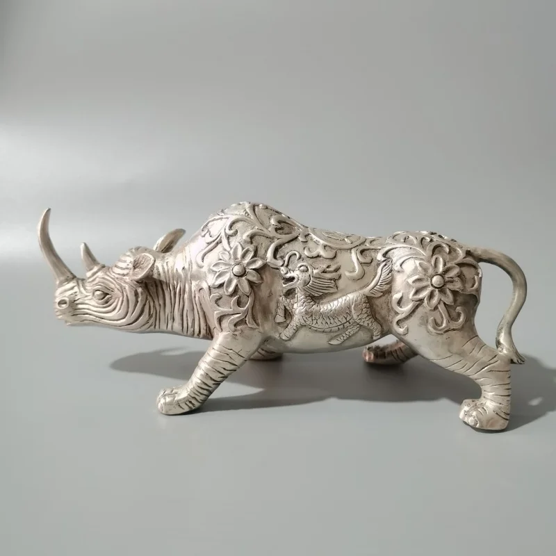 Chinese collection bronze rhinoceros statue ornaments office and home desktop auspicious decorations gifts Nice Art Work
Chinese collection bronze rhinoceros statue ornaments office and home desktop auspicious decorations gifts Nice Art Work