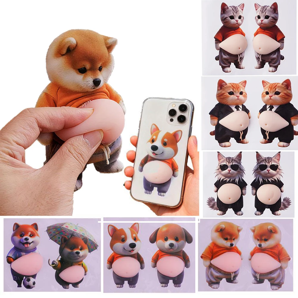 Cute Puppy 3D Belly Puffy Stickers, Squeezeable 3D Soft Belly Cat Stickers for Phone Case Notebook Scrapbooking DIY Decoration
Cute Puppy 3D Belly Puffy Stickers, Squeezeable 3D Soft Belly Cat Stickers for Phone Case Notebook Scrapbooking DIY Decoration
