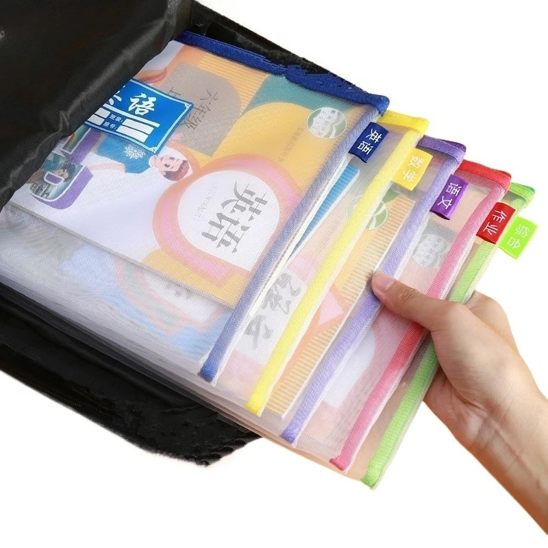 1Pc Nylon Mesh File Folders Bag for Students Book Bag Zipper Stationery Pens Storage Bag School Office Supplies Random Color
1Pc Nylon Mesh File Folders Bag for Students Book Bag Zipper Stationery Pens Storage Bag School Office Supplies Random Color