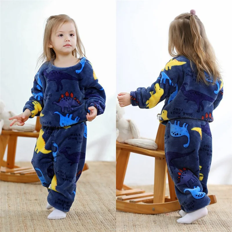 Kids Print Clothing Sets Autumn Winter Children Thick Velvet Warm Sleepwear Suit Baby Cartoon Tops+Pants 2Pcs Long Sleeve Outfit
Kids Print Clothing Sets Autumn Winter Children Thick Velvet Warm Sleepwear Suit Baby Cartoon Tops+Pants 2Pcs Long Sleeve Outfit