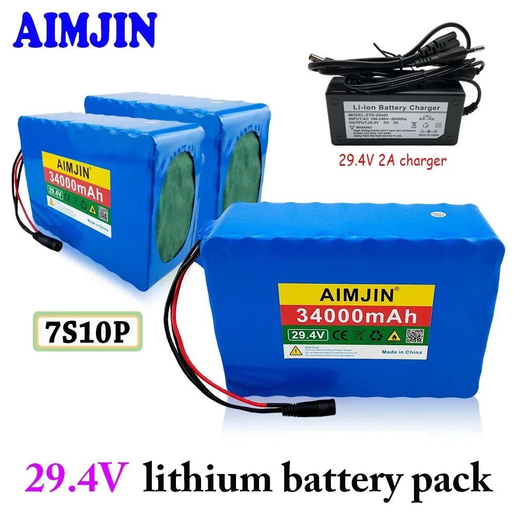 29.4V 34AH 7S10P high-power 18650 lithium-ion battery 29.4V 34000mAh large capacity ultra long endurance lithium battery+charge
29.4V 34AH 7S10P high-power 18650 lithium-ion battery 29.4V 34000mAh large capacity ultra long endurance lithium battery+charge