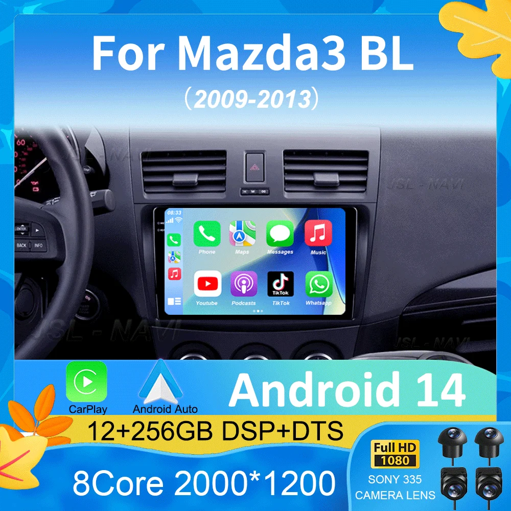 Android 14 Car Radio For Mazda 3 II For Mazda3 BL 2009 - 2013 Multimedia Video Player Navigation stereo GPS No 2din 2 din dvd
Android 14 Car Radio For Mazda 3 II For Mazda3 BL 2009 - 2013 Multimedia Video Player Navigation stereo GPS No 2din 2 din dvd