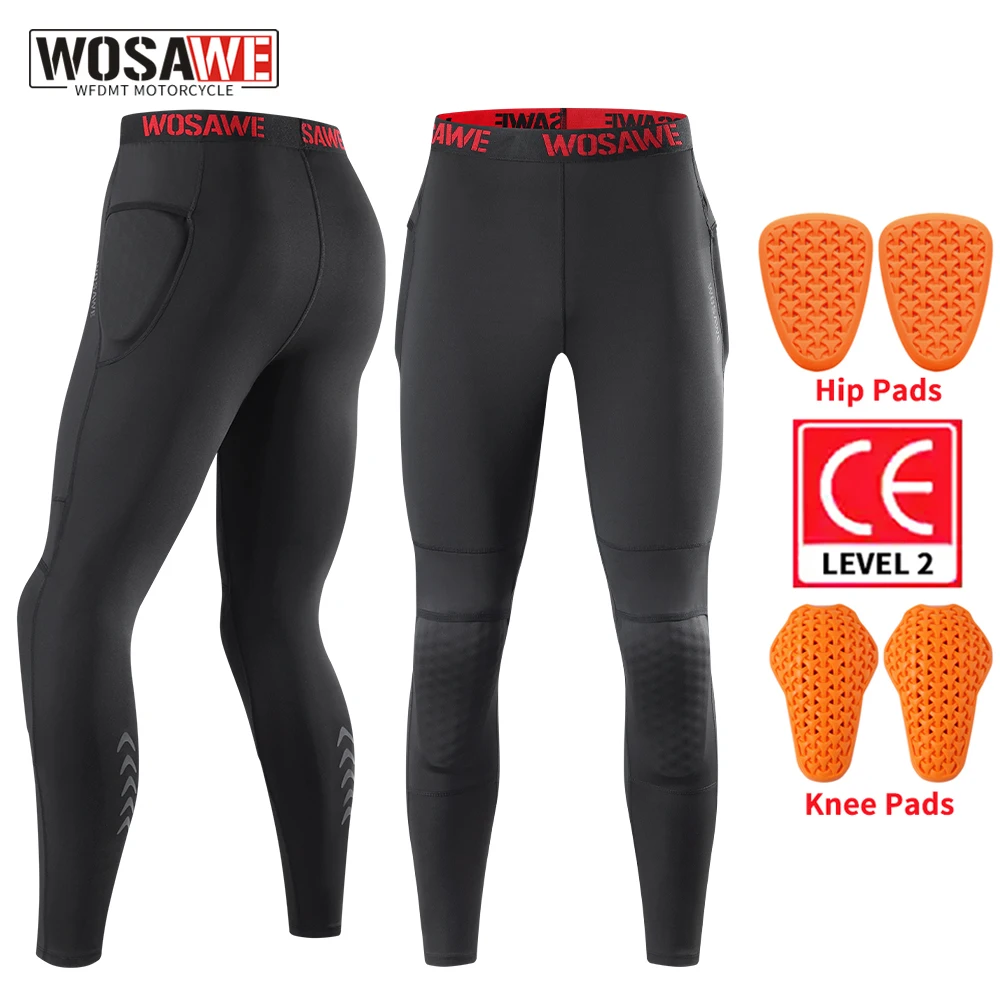 WOSAWE Motorcycle Compression Pants Motorbike Riding Breathable Protective Trousers Outdoor Off-road Motocross CE Certified Pads
WOSAWE Motorcycle Compression Pants Motorbike Riding Breathable Protective Trousers Outdoor Off-road Motocross CE Certified Pads