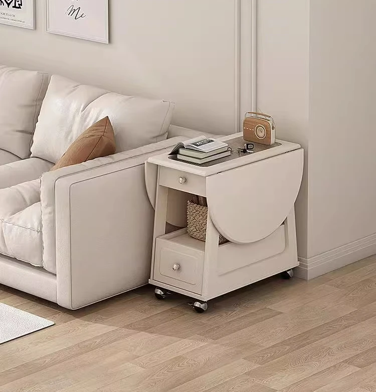 Cream wind foldable coffee table simple modern small apartment solid wood living room mobile balcony trolley
Cream wind foldable coffee table simple modern small apartment solid wood living room mobile balcony trolley