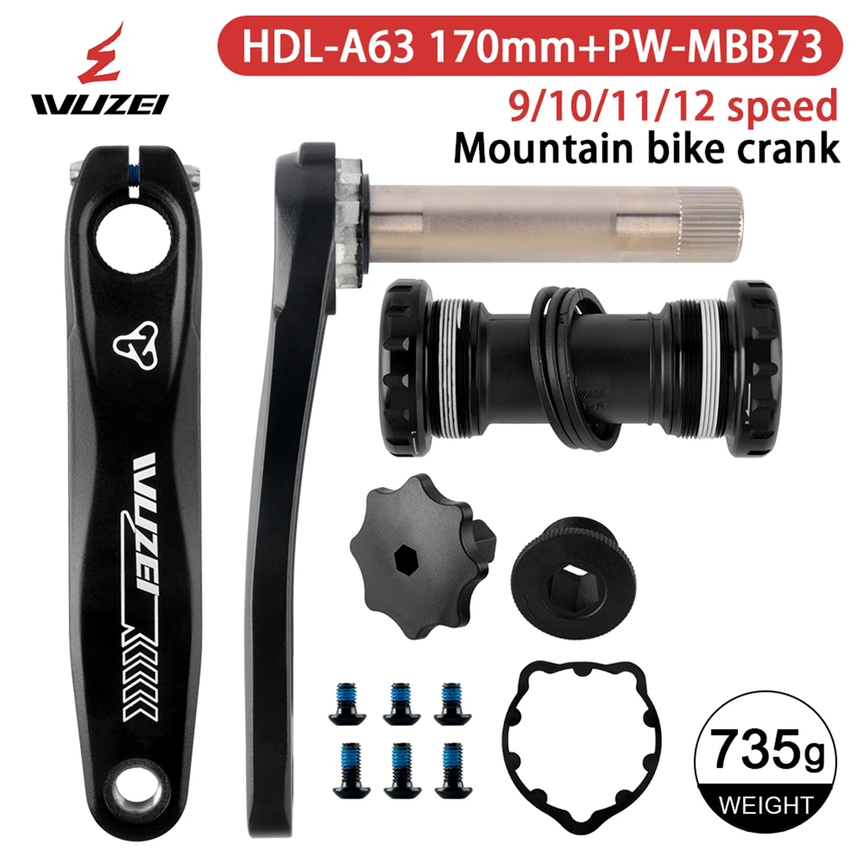 WUZEI 3 болта с прямым креплением MTB Crank 170 175 мм Шатун для горного велосипеда 9 10 11 12-скоростная звездочка для звездочки SRAM GXP
WUZEI 3 болта с прямым креплением MTB Crank 170 175 мм Шатун для горного велосипеда 9 10 11 12-скоростная звездочка для звездочки SRAM GXP