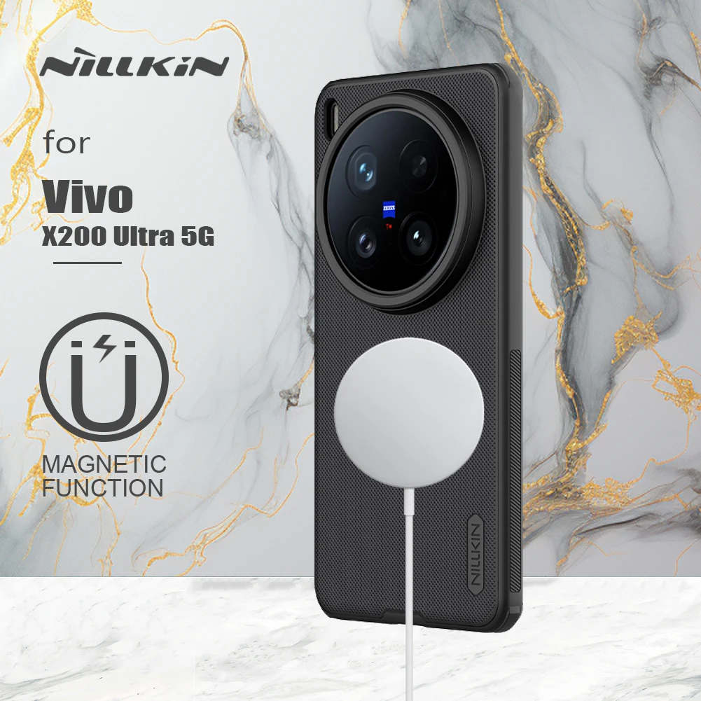 Чехол Nillkin для Vivo X200 Ultra 5G, магнитный суперматовый чехол Shield Pro, ультратонкий защитный чехол Magsafe с мягкими краями
Чехол Nillkin для Vivo X200 Ultra 5G, магнитный суперматовый чехол Shield Pro, ультратонкий защитный чехол Magsafe с мягкими краями
