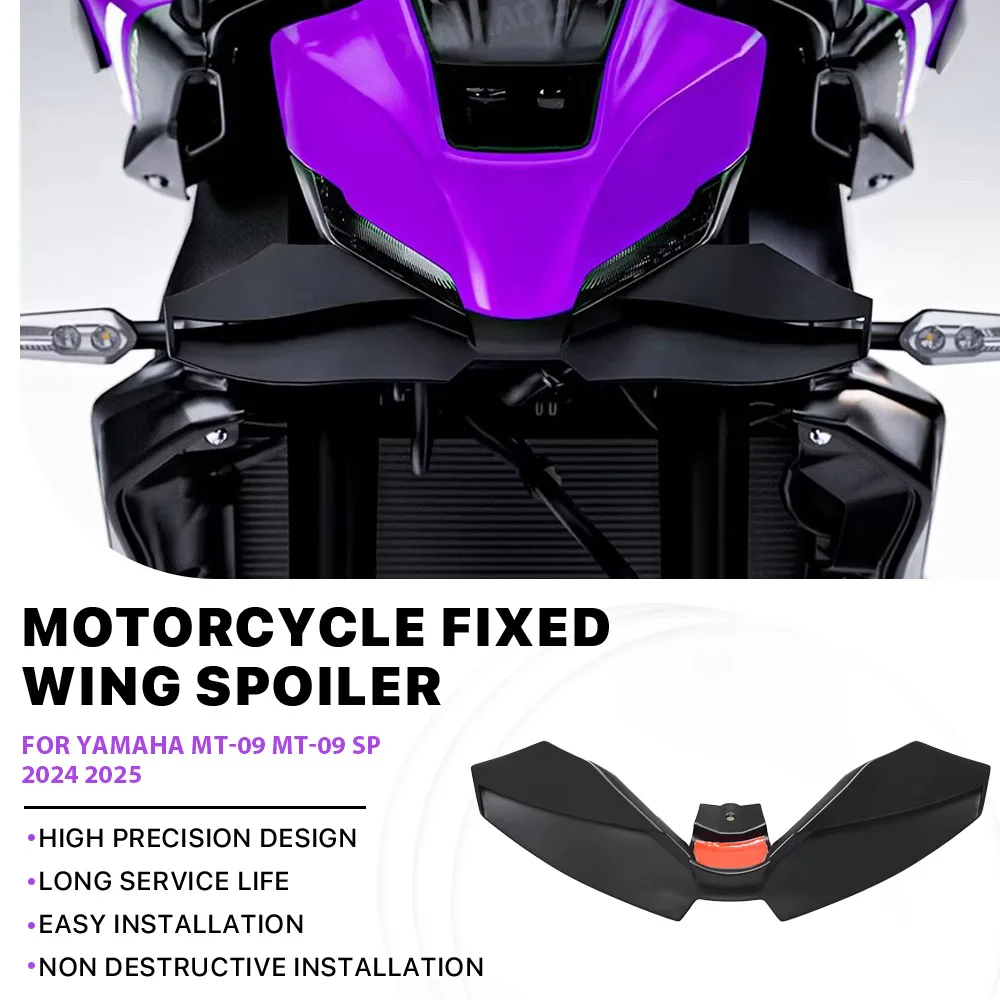 For MT-09 MT09 SP 2024 2025 Motorcycle Carbon Downforce Naked Frontal Spoilers Winglet Aerodynamic fixed Wing Front Spoiler Kit
For MT-09 MT09 SP 2024 2025 Motorcycle Carbon Downforce Naked Frontal Spoilers Winglet Aerodynamic fixed Wing Front Spoiler Kit