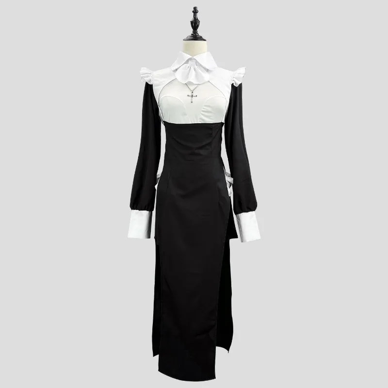 Long Solid Color Comfortable Nun Dress Sexy Drag Nurse Dress Halloween Maid Plus Size Tight Robe
Long Solid Color Comfortable Nun Dress Sexy Drag Nurse Dress Halloween Maid Plus Size Tight Robe