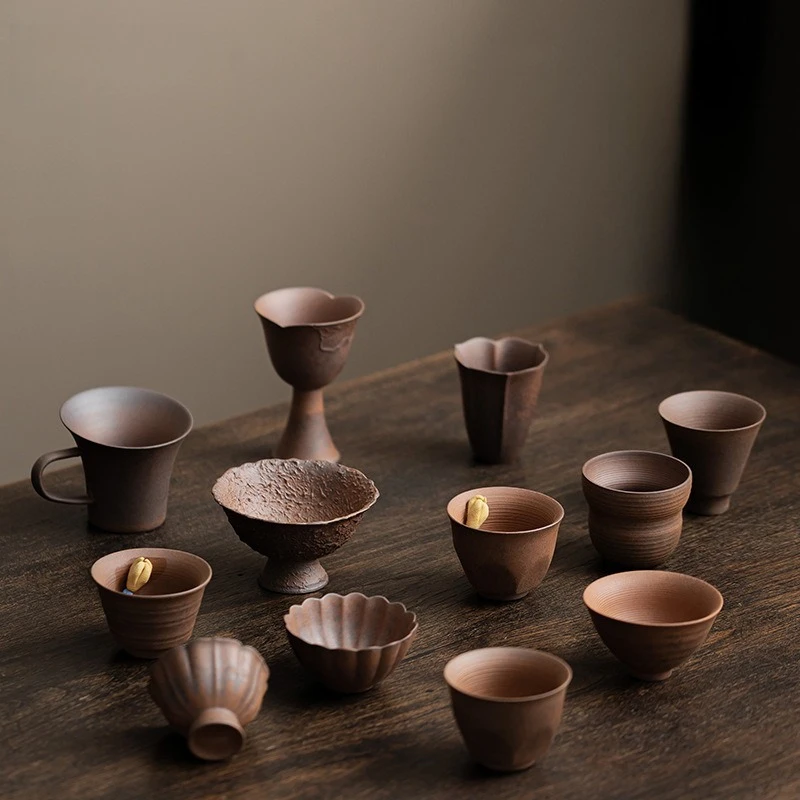 Old Rock Clay Master Cup Ceramic Teacup Chinese Kung Fu Teaware Creative Tea Bowl Drinkware Small Tasting Mugs Household Teacups
Old Rock Clay Master Cup Ceramic Teacup Chinese Kung Fu Teaware Creative Tea Bowl Drinkware Small Tasting Mugs Household Teacups