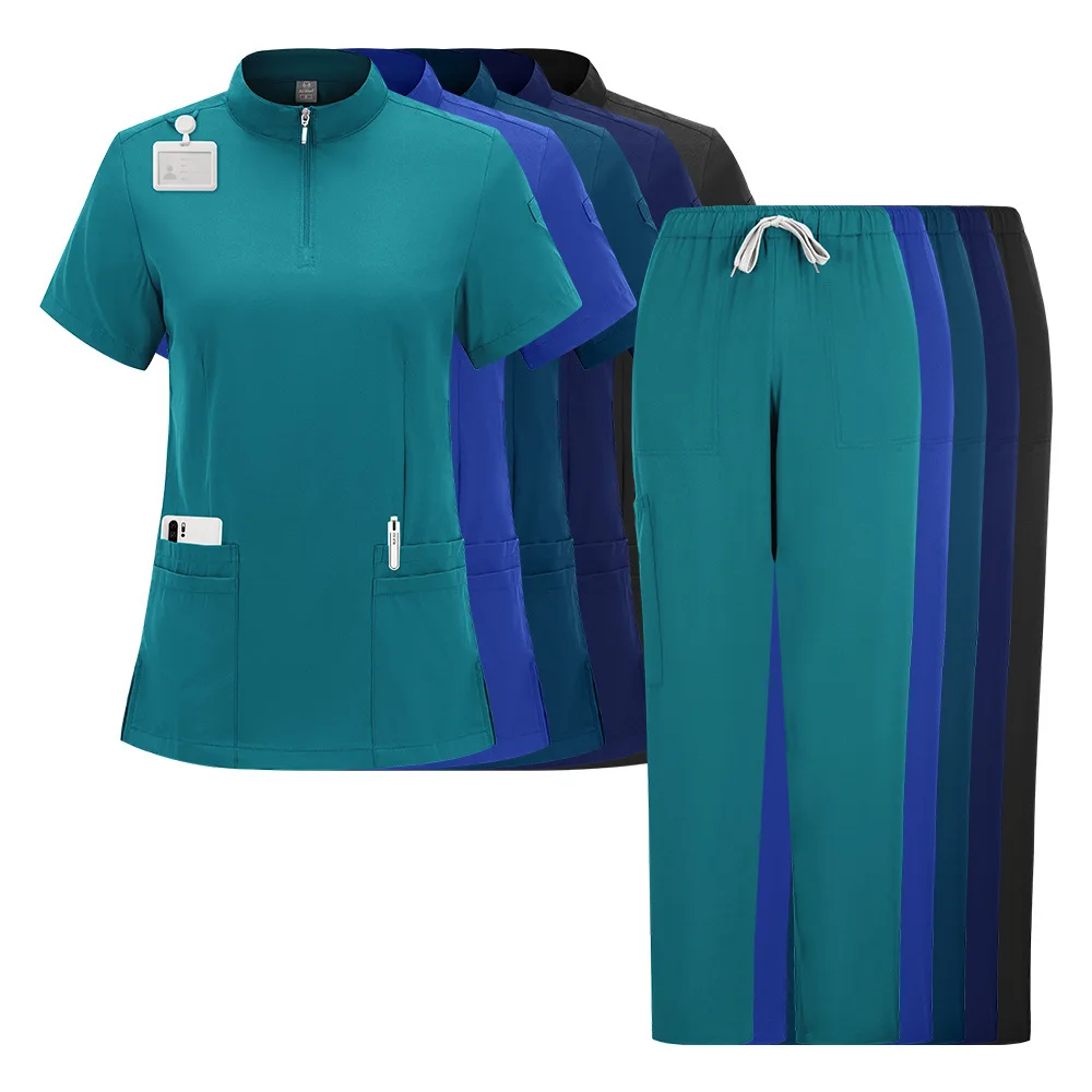 Stretchy Scrub Suit for Female Staff Breathable Nurse Doctor Workwear Suitable for Hospital and Clinic Daily Use
Stretchy Scrub Suit for Female Staff Breathable Nurse Doctor Workwear Suitable for Hospital and Clinic Daily Use