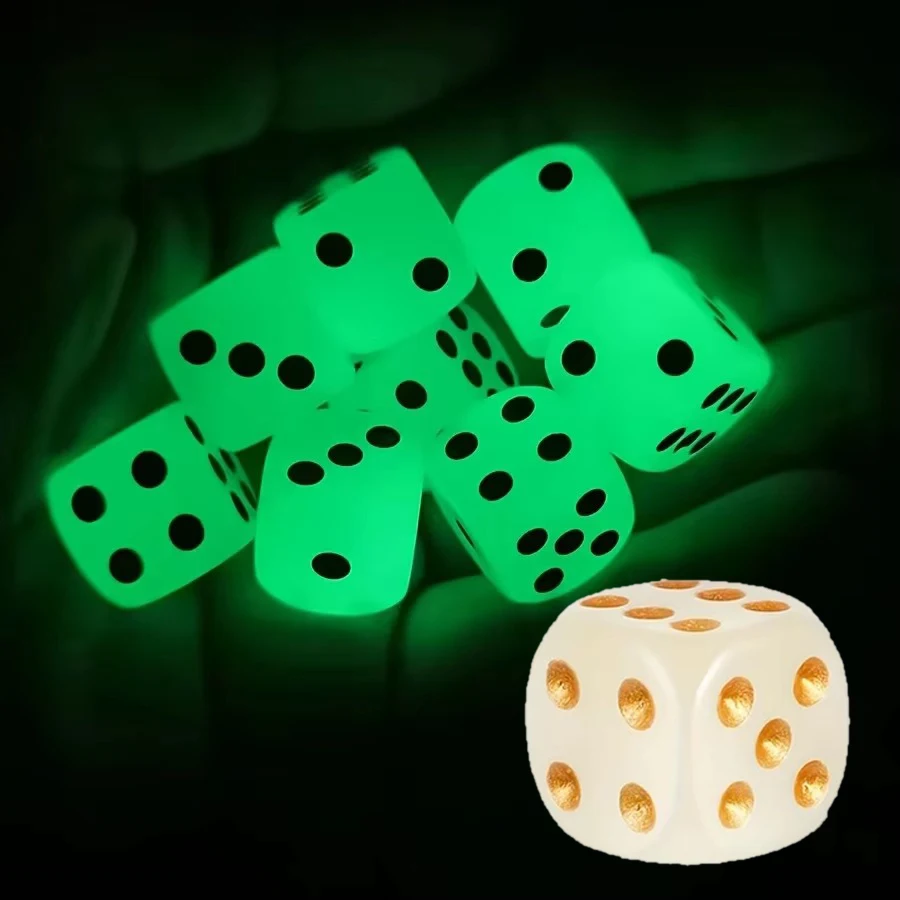5/10/20pcs 16mm 6 Sided Noctilucent Dice Cubes Festival Party Luminous Props Funny Bar KTV Party Entertainment Game Dices TMZ
5/10/20pcs 16mm 6 Sided Noctilucent Dice Cubes Festival Party Luminous Props Funny Bar KTV Party Entertainment Game Dices TMZ