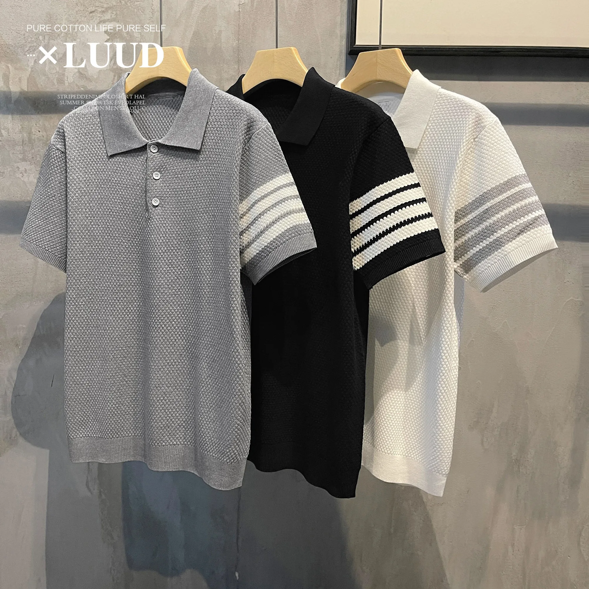 Luud Color Blo irt Men's Ice Silk Cotton Linen Casual ort Sve Knitted Top Youth Faion Summer Leisure Wear
Luud Color Blo irt Men's Ice Silk Cotton Linen Casual ort Sve Knitted Top Youth Faion Summer Leisure Wear